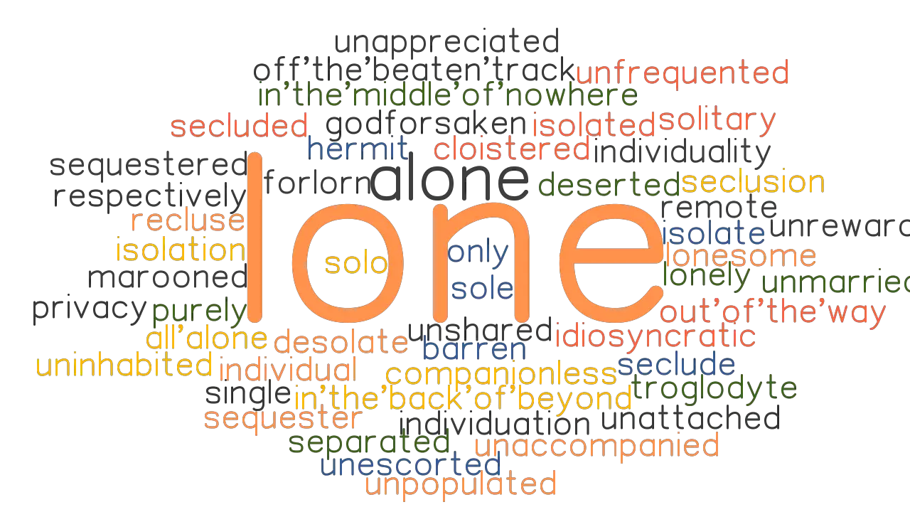 LONE: Synonyms and Related Words. What is Another Word for LONE